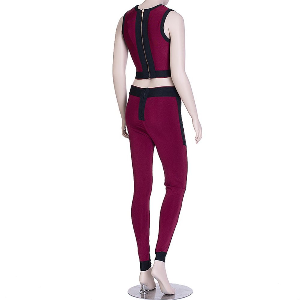 Color Blocked Pant Set - Picture 3 of 3